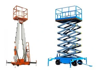 Aluminium mast & Movable scissor type Electric Aerial Platform